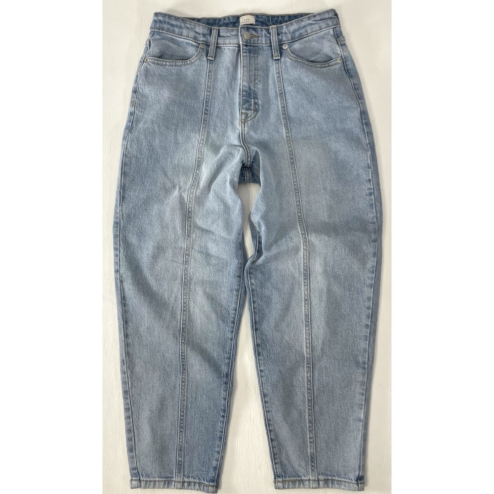 a new day barrel jeans blue denim cropped Women's Size 6 28R Soft Stretch FP - Picture 4 of 16